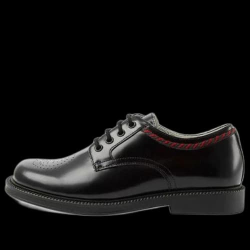 (GS) Gucci Perforated-Logo Lace-Up Shoes 'Black'