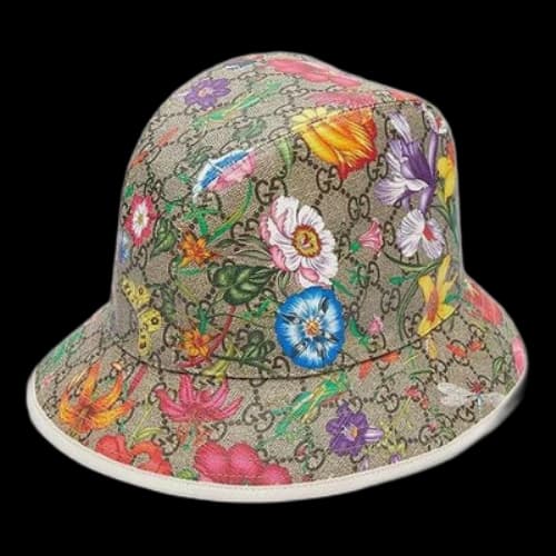 Gucci GG Flora Pattern Fedora Hat 'Beige'