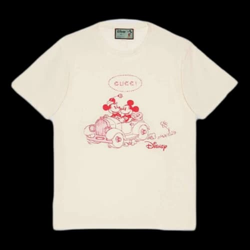 Gucci x Disney Year Of The Rat Limited Mickey Printed Retro For Men Beige