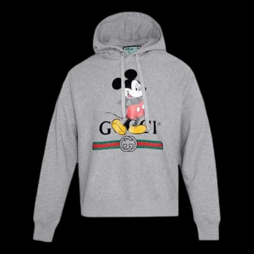 Gucci Guccl x Disney Mickey Mouse Printed Loose For Men Grey