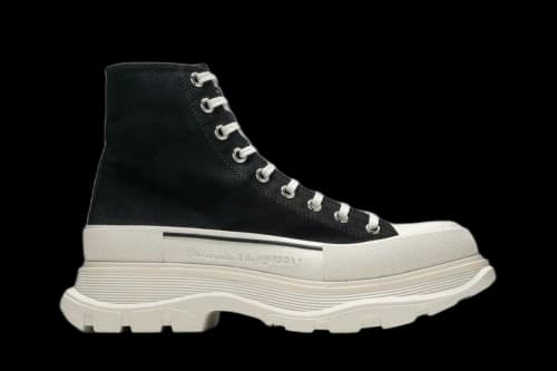 Alexander McQueen Tread Slick Boots 'Black White'