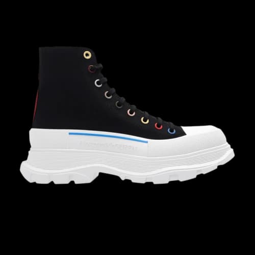 Alexander McQueen Tread Slick Boots 'Black Multi-Color Eyelets'