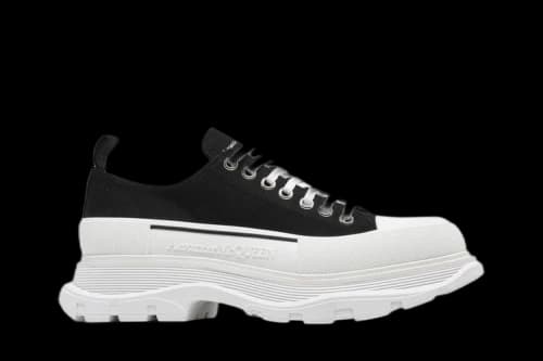 Alexander McQueen Tread Slick Lace Up 'Black White'
