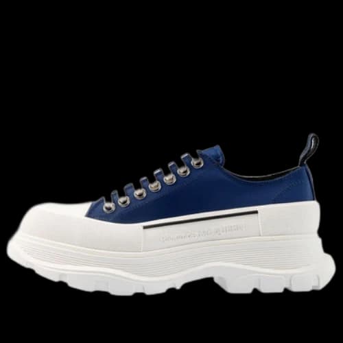Alexander McQueen Tread Slick Lace Up Sneakers 'Blue Denim'