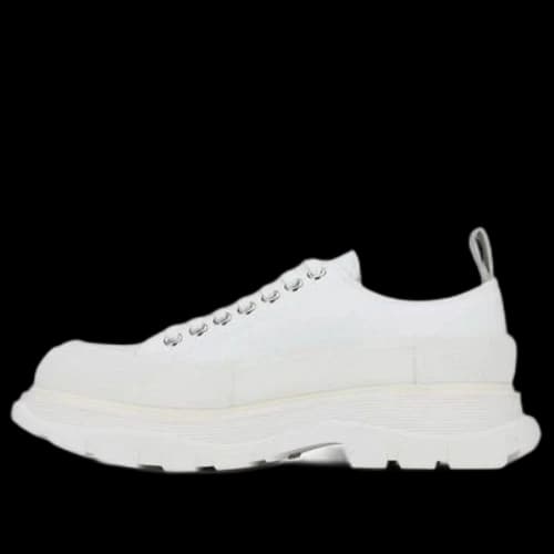 Alexander McQueen Tread Slick Lace Up Sneakers 'White'