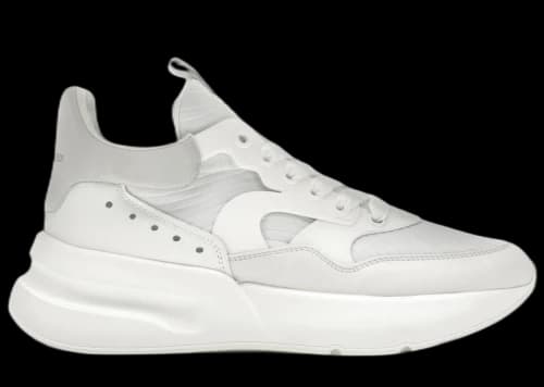 Alexander McQueen Oversized Runner White Silver