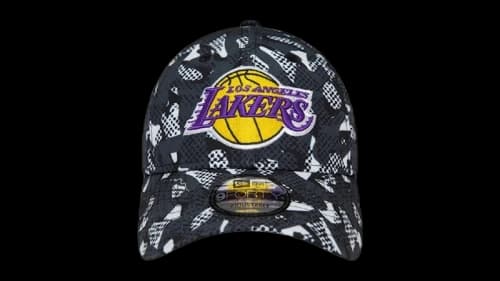 New Era Los Angeles Lakers Seasonal Print 9FORTY Cap (SS25) Black