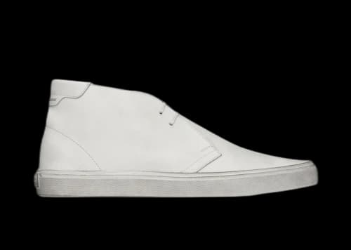 Saint Laurent ACE Ankle Boot White