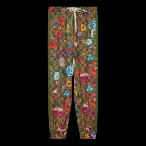 Gucci Flora GG Supreme Pattern Track Pants (Women's)