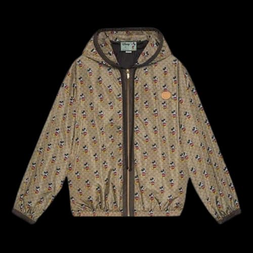 Gucci x Disney Mickey Printed Nylon Jacket For Dark-Curry (Women's)