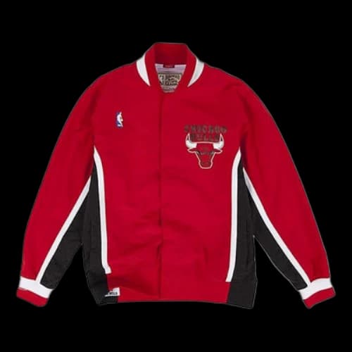 Mitchell & Ness NBA AU Training Jacket Chicago Bulls Couple Style Red