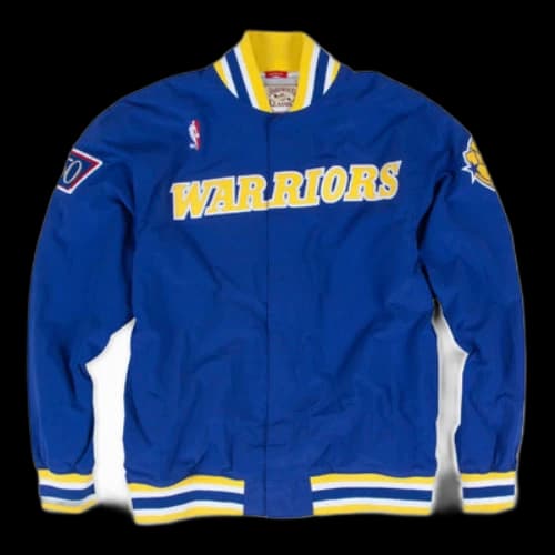 Mitchell & Ness x NBA Golden State Warriors 1996-97 Warm Up Jacket 'Blue Yellow'