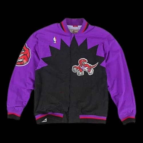 Mitchell & Ness NBA AU Training Jacket Toronto Raptors Couple Style Purple
