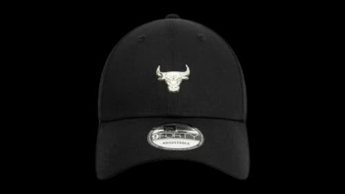 New Era Chicago Bulls Metallic Pin 9FORTY Cap (SS25) Black