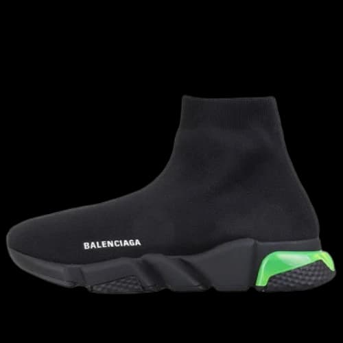 Balenciaga Speed Sneaker 'Clearsole - Black Fluo Yellow'