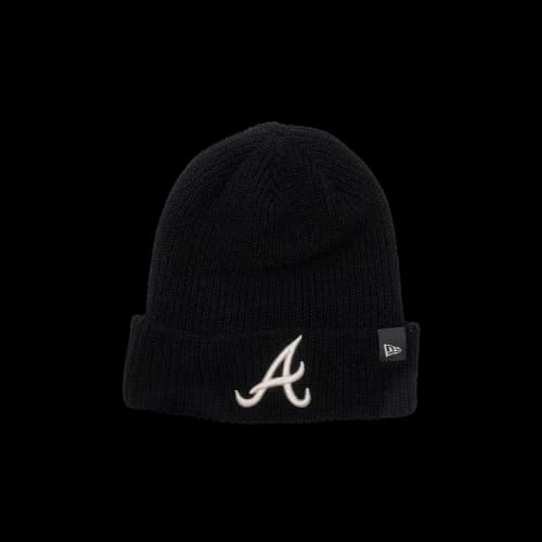 New Era Atlanta Braves Cashmere Knit Beanie 'Black'