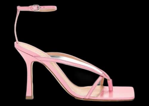 Bottega Veneta Stretch Heeled Sandals Pink (Women's)