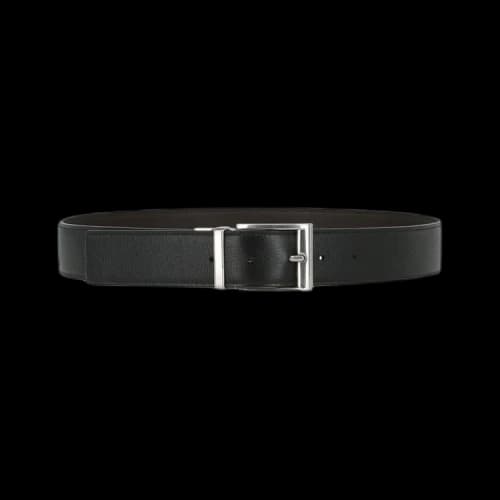 Bottega Veneta Smooth Leather Belt 'Black'