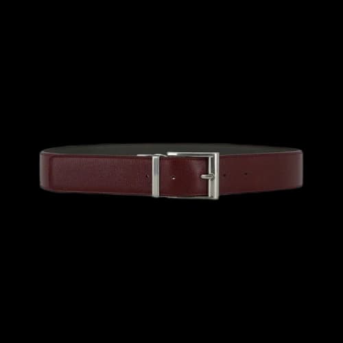 Bottega Veneta Smooth Leather Belt 'Bordeaux'