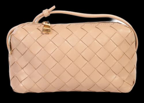 Bottega Veneta Intrecciato Crossbody Bag Beige