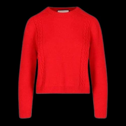 Gucci Knitted Wool Jumper 'Red' (Women's)