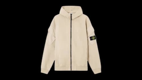Stone Island Brushed Organic Cotton Fleece 6100009 Sweatshirt Desert