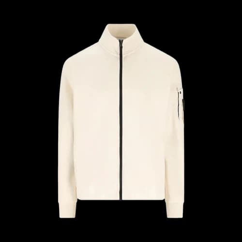 Stone Island Zip Up Cardigan 'Ivory'