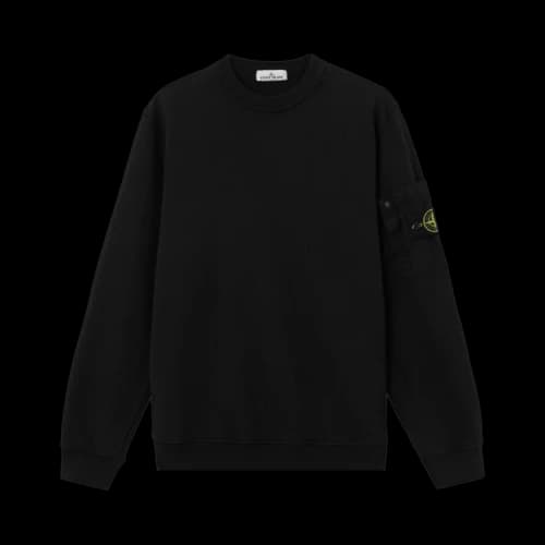 Stone Island Basic Crew Neck Sweatshirt 'Black'