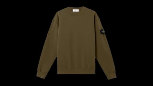 Stone Island Heavy Fleece 53% Organic Cotton 6100021 Sweatshirt Pearl Grey