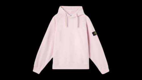Stone Island Brushed Organic Cotton Fleece 6100023 Sweatshirt Pink