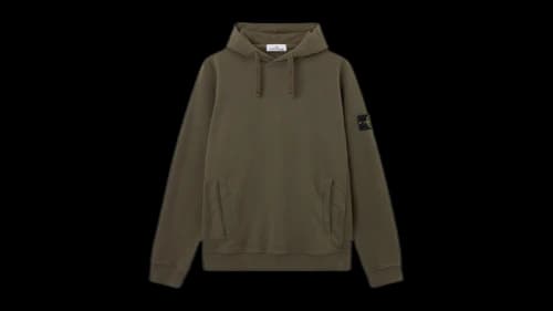 Stone Island Brushed Organic Cotton Fleece 6100029 Sweatshirt Black