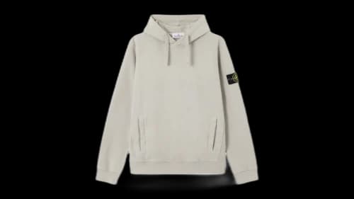 Stone Island Brushed Organic Cotton Fleece 6100029 Sweatshirt Pearl Grey
