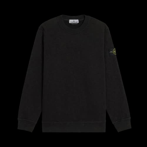 Stone Island Vanisé Brushed Heavy Cotton Sweatshirt 'Black'