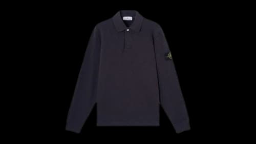 Stone Island Vanise Brushed Heavy Cotton Jersey 6100054 Sweatshirt Ink Blue