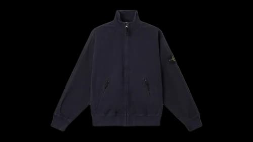 Stone Island Organic Panama Cotton Old Effect 6100056 Jacket Ink Blue