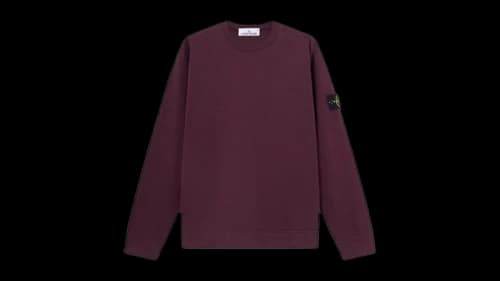 Stone Island Heavy Cotton Jersey 6100075 Sweatshirt Amaranth