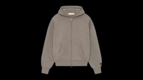 Fear of God Essentials Classic Full Zip-Up Hoodie Homestead Heather