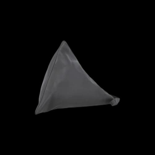 Bottega Veneta Triangle Shaped Leather Clutch 'Graphite Black'