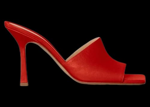 Bottega Veneta Stretch Heeled Mules Red (Women's)