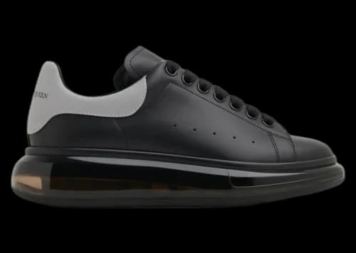 Alexander McQueen Oversized Clear Sole Black Grey