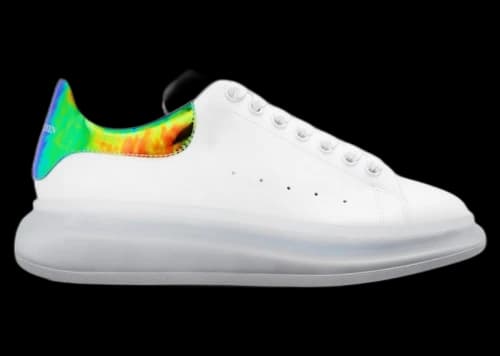 Alexander McQueen Oversized White Iridescent Tab