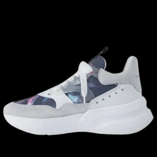 Alexander McQueen Oversized Shoes 'White Blue Multi'