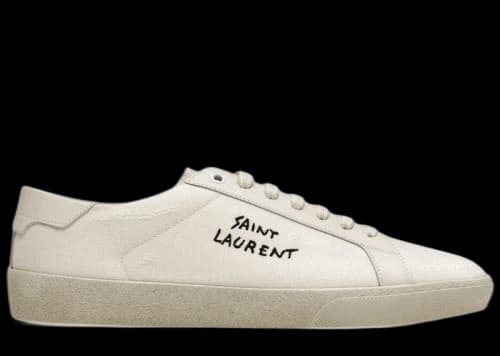 Saint Laurent Court Classic SL/06 Low Distressed Cream
