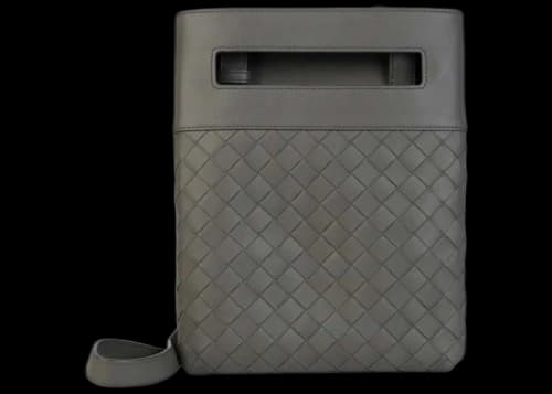 Bottega Veneta Intrecciato Messenger Graphite