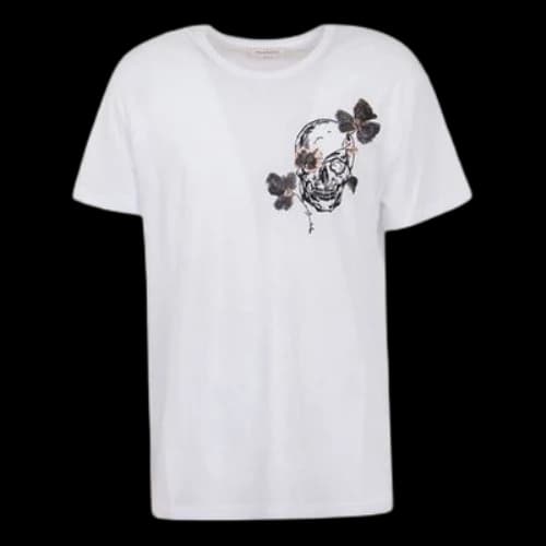 Alexander McQueen SS20 Skeleton Printing White