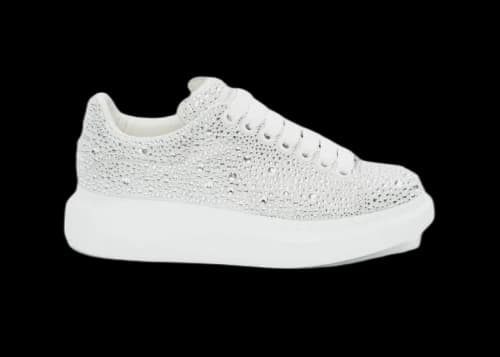 Alexander McQueen Oversized White Crystal