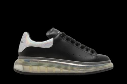 Alexander McQueen Oversized Sneaker 'Black Holo Silver' (Women's)
