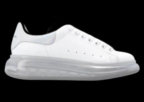 Alexander McQueen Oversized Clear Sole White Multichrome (Women's)