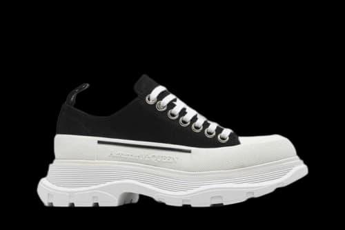 Alexander McQueen Tread Slick Lace Up 'Black White' (Women's)