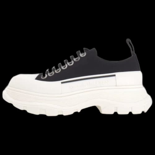 Alexander McQueen Tread Slick Low Lace Up 'Black White' FW21 (Women's)